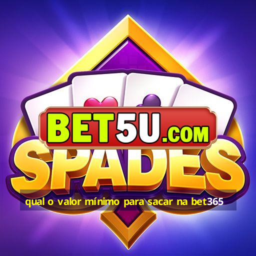 qual o valor mínimo para sacar na bet365